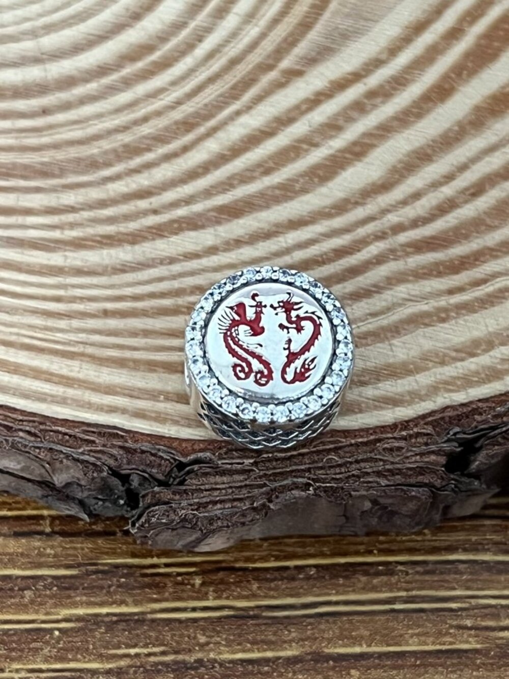 Pandora Dragon Phoenix Carp Auspicious Bead Charm S925 Silver Charm